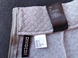 Falda acampanada H&M gris