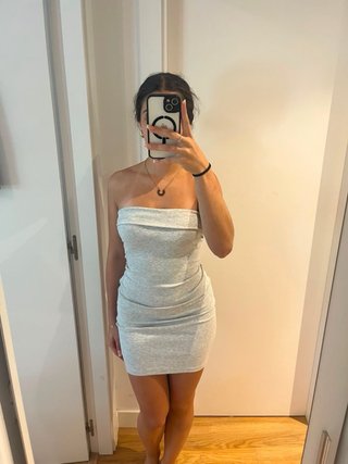 Vestido Bershka Gris