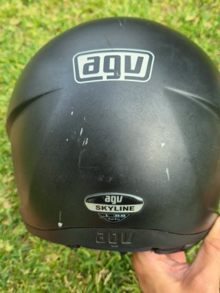 Casco AGV Negro Mate talla L