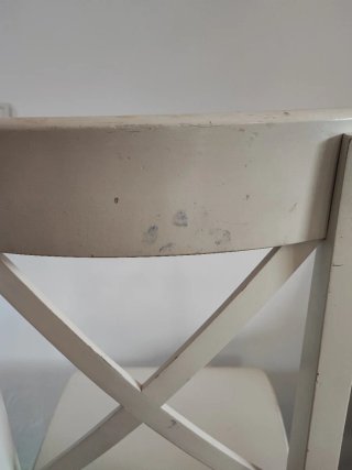 6 Sillas blanca madera IKEA (INGOLF / ROSENTORP)