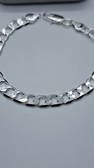 Pulsera Hombre Plata Ley 925 20cm