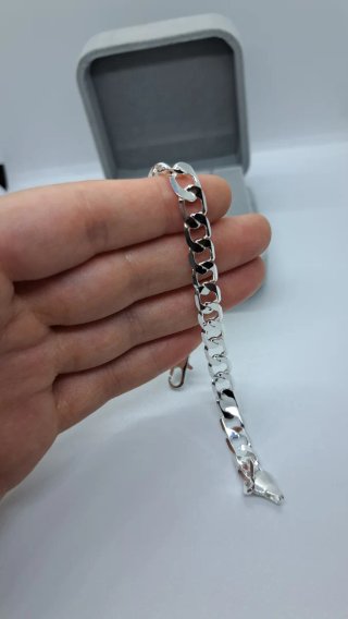 Pulsera Hombre Plata Ley 925 20cm