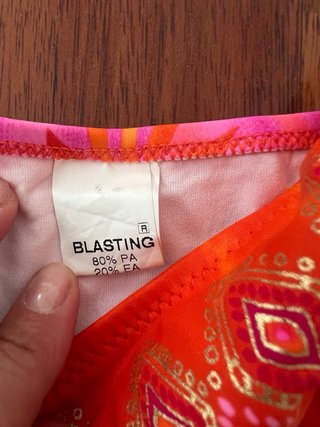 Bikini fantasia floreale arancione rosa