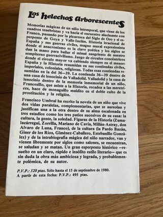 Los helechos arborescentes - Francisco Umbral