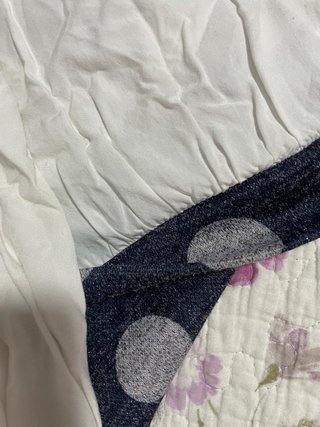 Jersey de lunares azul y gris