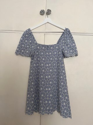 Conjunto Zara Chaqueta y Vestido Azul