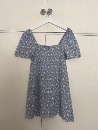 Conjunto Zara Chaqueta y Vestido Azul