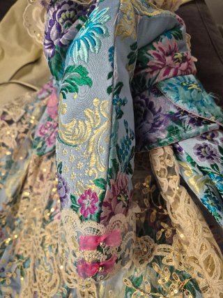 Vestido de fallera azul completo