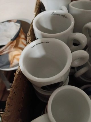 Tazas de café de cerámica multicolor