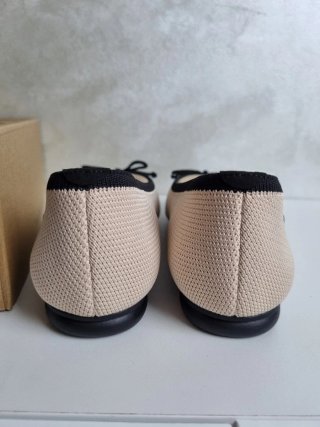 VIVAIA Tiana Ballerine Cream/Nero