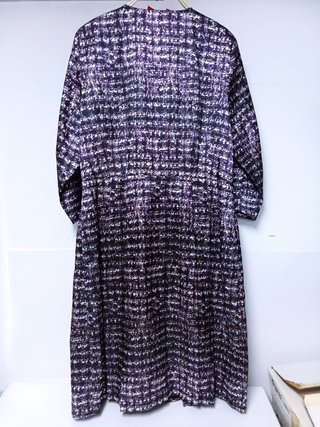 Vestido Midi Carolina Herrera Negro/Morado