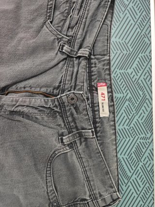 Levi's 471 jeans grises Slim Fit