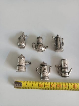 Set 6 Mini Moka Lavazza in miniatura