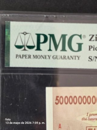 50 miliardi di dollari Zimbabwe 2008 PMG 66