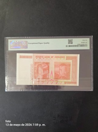 50 miliardi di dollari Zimbabwe 2008 PMG 66
