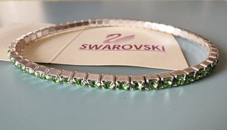 Bracciale Swarovski elastico Argento 925
