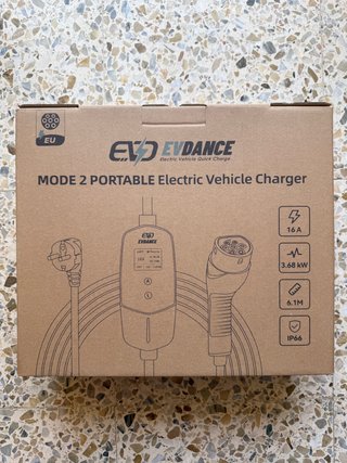 Cargador Coche Electrico 3,68kW 6-16A 6,1m EVDANCE
