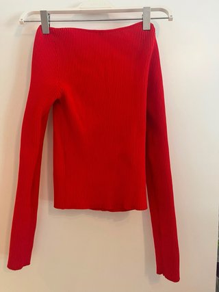 Top Stradivarius Rojo Talla S