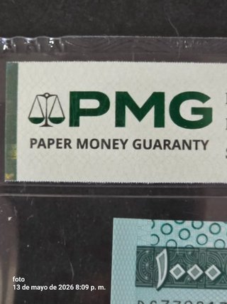 Billete 1000 Ouguiya Mauritania 2014 PMG Sample