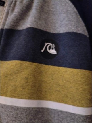 Sudadera Quiksilver Gris y Azul