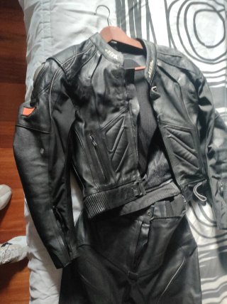 Traje de moto cuero tallaS