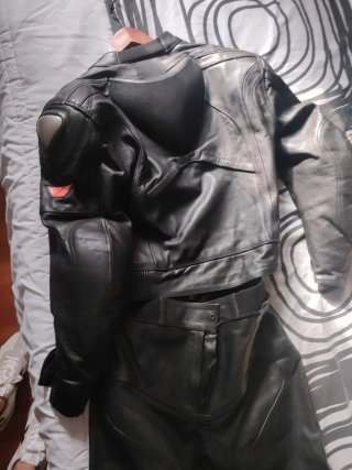 Traje de moto cuero tallaS