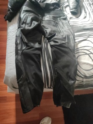 Traje de moto cuero tallaS