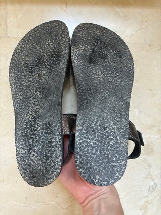 Sandalias de transición ajustables gris plata