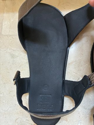 Sandalias de transición ajustables gris plata
