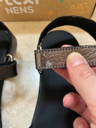 Sandalias de transición ajustables gris plata