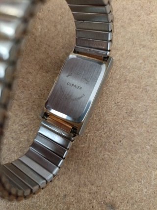Reloj Carrier Cuarzo Plata y Negro