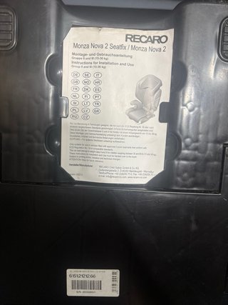 Silla de coche Recaro Monza Nova 2 Grupo II-III