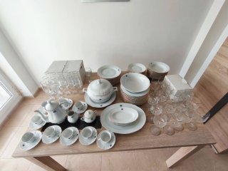 Vajilla Porcelana Royal Kent Azul/Blanco