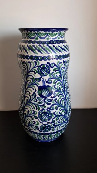 Jarrón o paraguero de cerámica