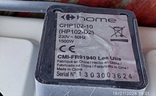 Fornello Elettrico Piastra Singola 1500W