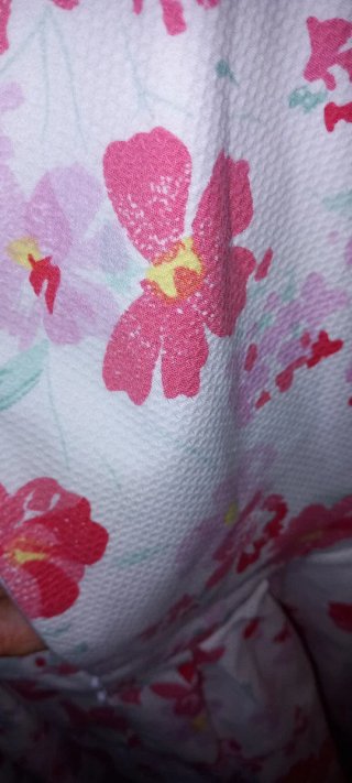 Vestido niña flores rosas