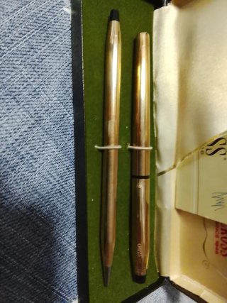 Bolígrafos Cross Oro 14k Estuche con autificacion