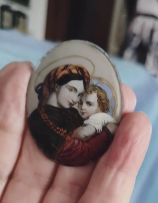 Madonna della Seggiola, stampa su vetro