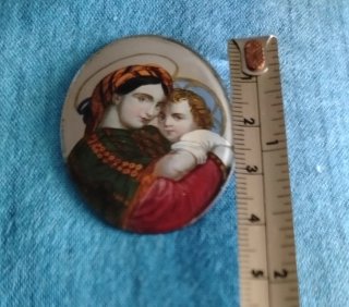Madonna della Seggiola, stampa su vetro