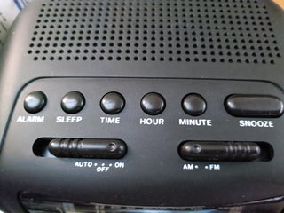 Radio despertador, Sunny, GL 323, negro