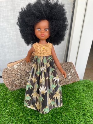 Muñeca Paola Reina pelo afro