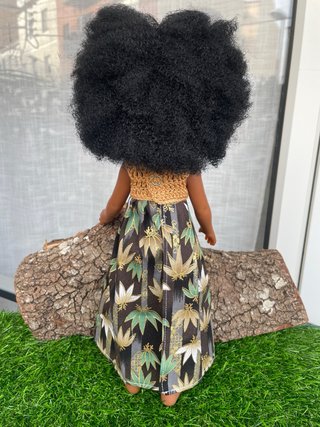 Muñeca Paola Reina pelo afro