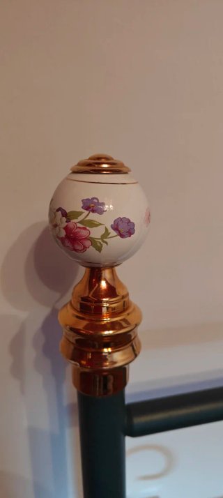 Cabecero Forja Cama 135cm Porcelana Flores