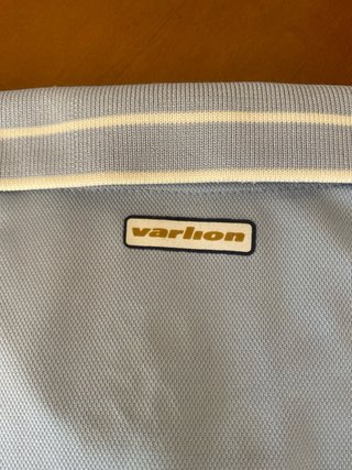 Camiseta Polo Azul y Blanco de paddle/tenis