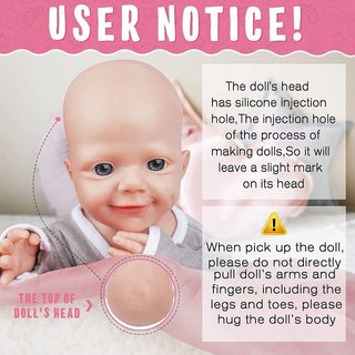 Muñeco Silicona Bebé 43cm Nuevo
