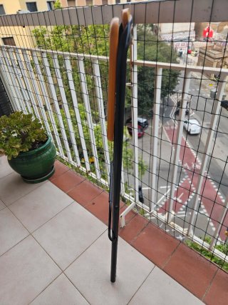 Taburete plegable madera y metal
