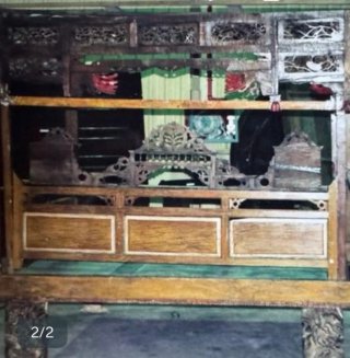 Cama Balinesa Antigua Tallas Alto Relieve