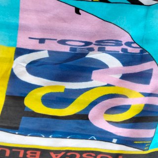 Foulard Tosca Blu in Seta Multicolore
