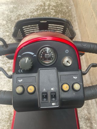 Scooter eléctrico Pride 4 ruedas rojo