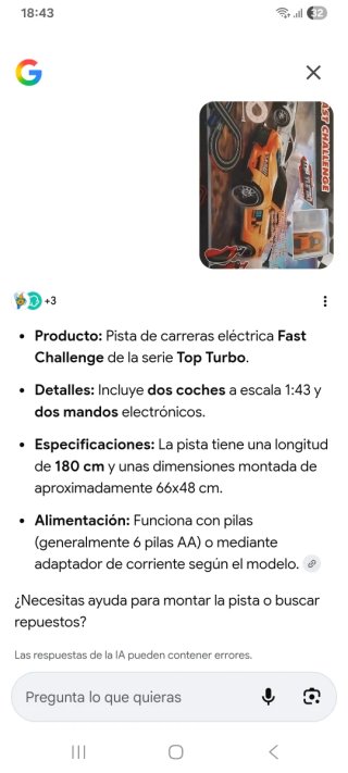 Circuito de coches Fast Challenge